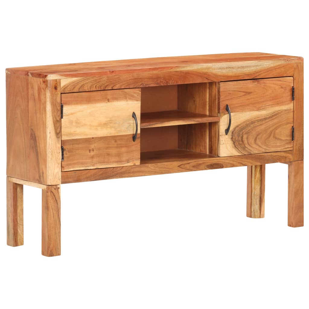 Comoda vidaXL, Lemn masiv acacia, 116x30x66 cm, Maro