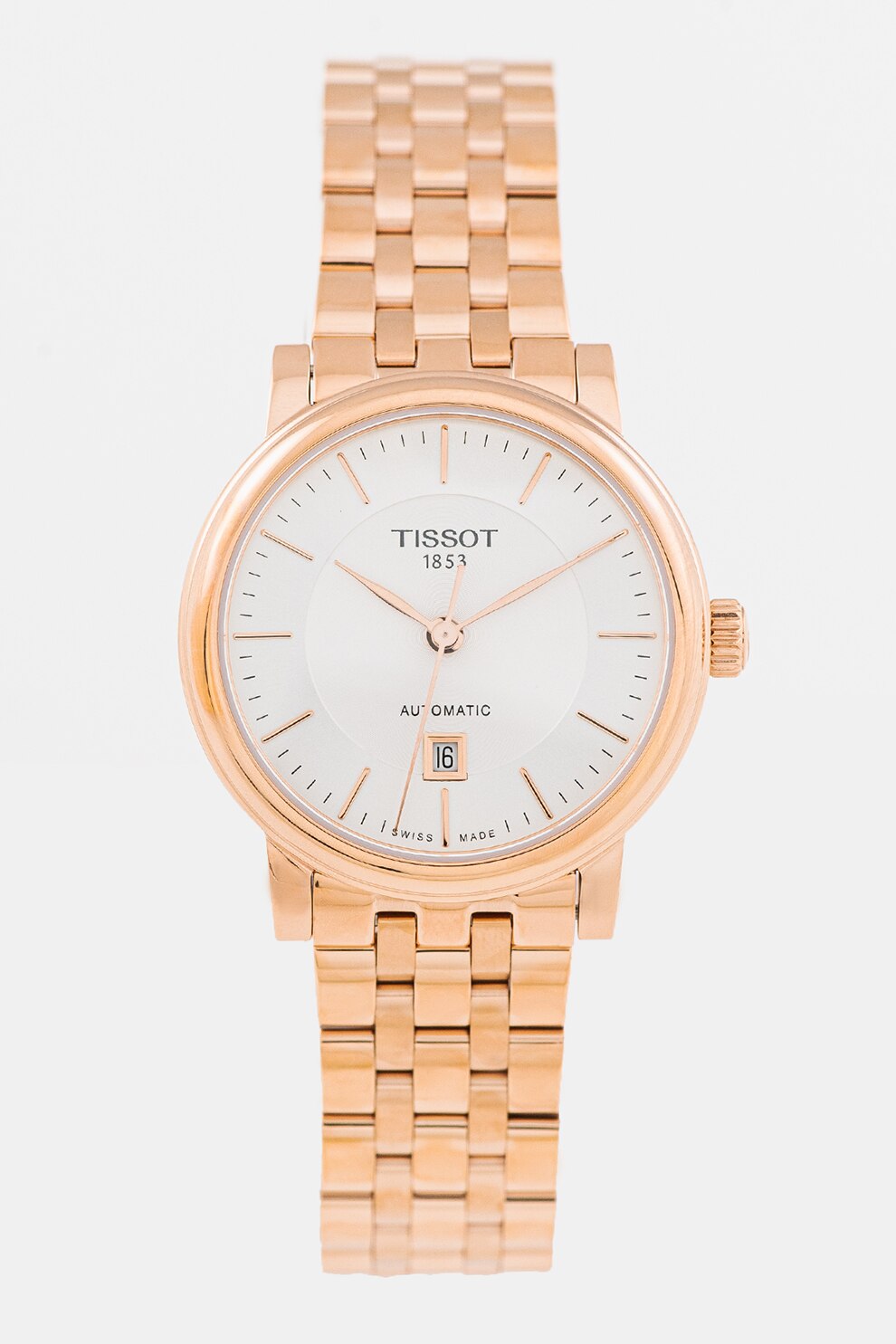 Tissot, Ceas automatic din otel inoxidabil, Auriu rose