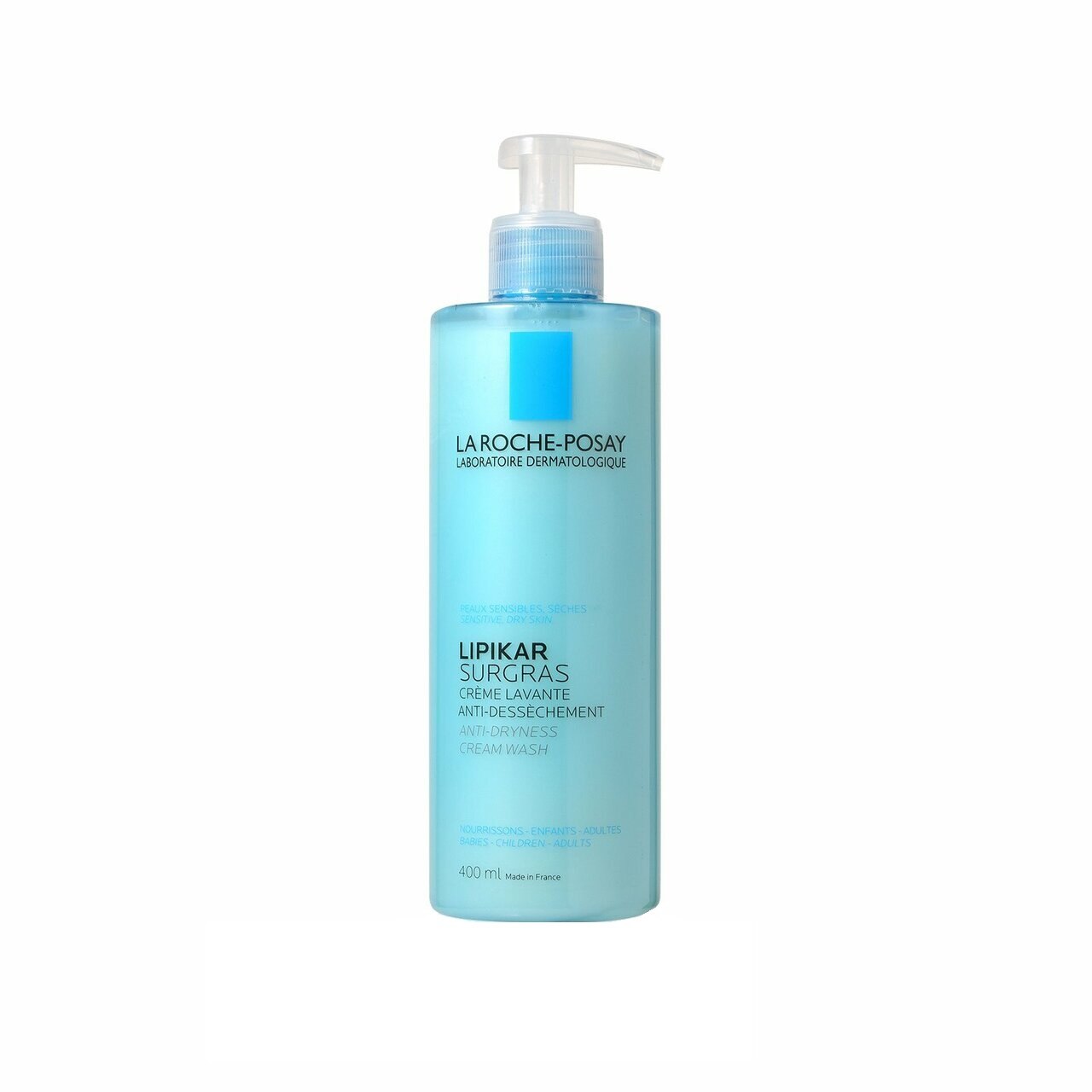 Crema de dus, La Roche Posay Lipikar Surgras, pentru piele uscata si foarte uscata, 400 ml