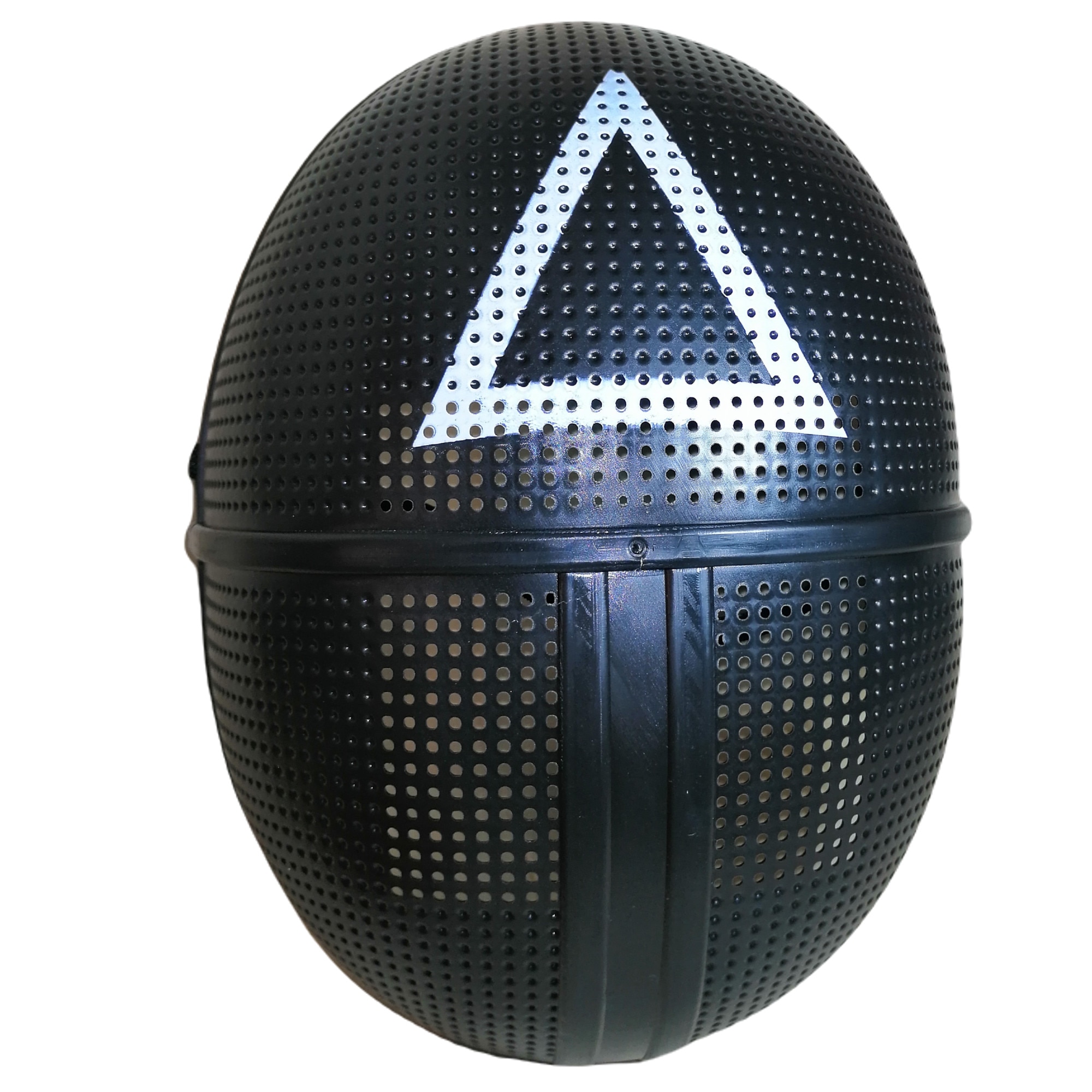 Masca carnaval, Squid Game, Triunghi, Henchman, negru, 24 cm