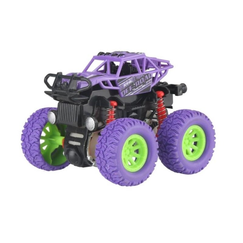 Masina de teren 4X4 cu pullback, Mov, 10 cm