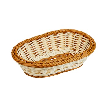 Cos oval bicolor pentru paine, 24x16.5x6 cm Cos oval bicolor pentru paine, 24x16.5x6 cm