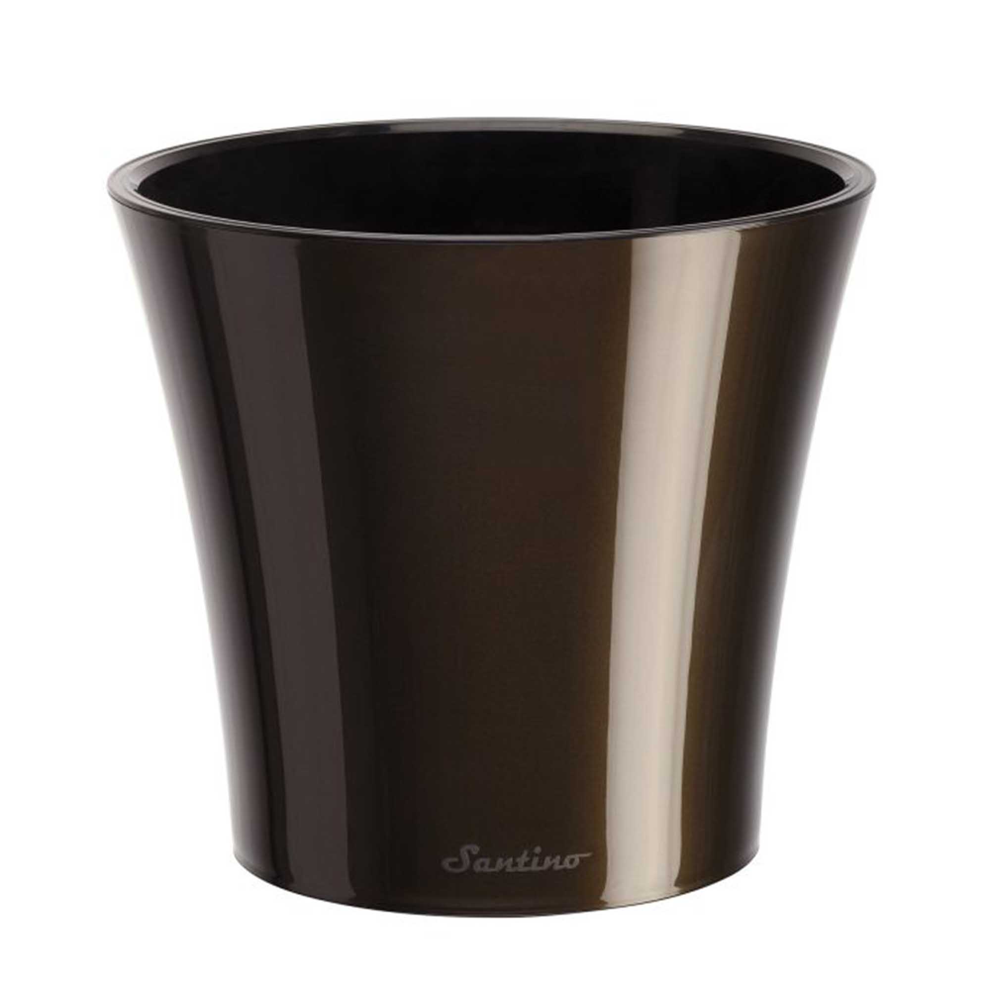 Ghiveci Arte 5L negru auriu-negru, cu sistem de auto-udare