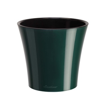 Ghiveci Arte 1.2L verde-negru, cu sistem de auto-udare Ghiveci Arte 1.2L verde-negru, cu sistem de auto-udare