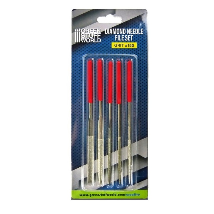 Modellező szerszámkészlet Green Stuff gyémánt tűreszelők 5 db GSW 60345