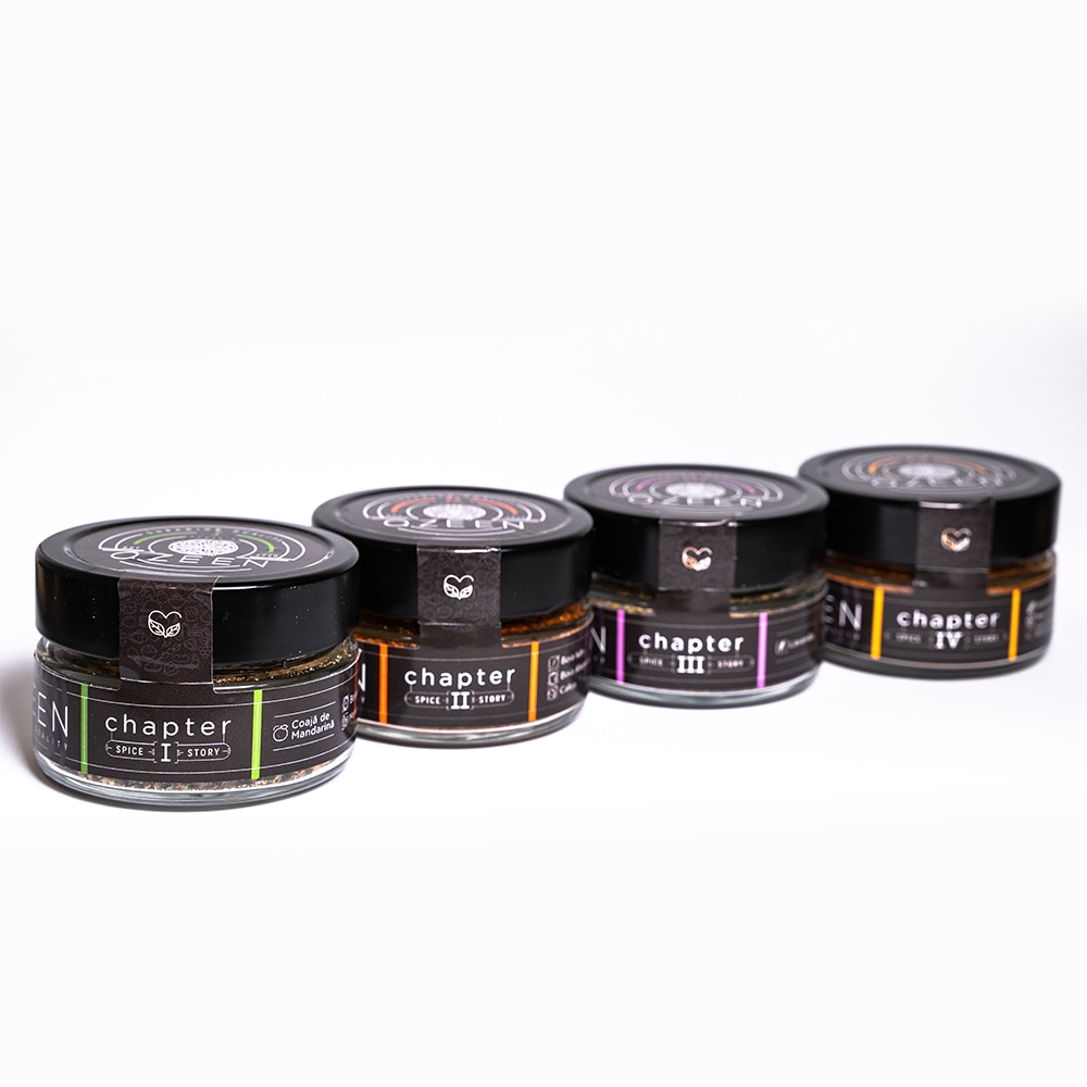 Pachet mix mirodenii si ierburi QZEEN PREMIUM Spice Story Chapter I, II, III, IV ,200g