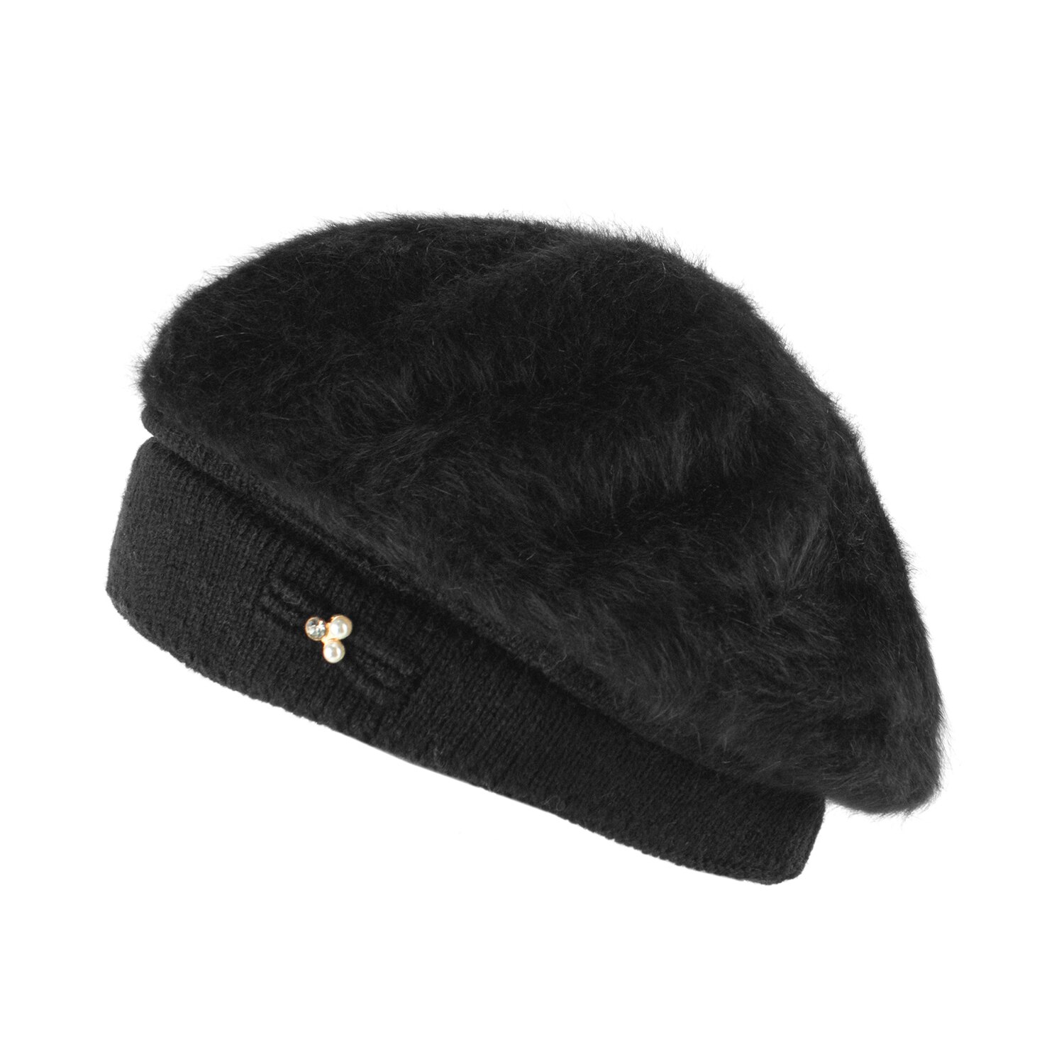 Bereta dama din lana Pami, C-D621-276, Negru