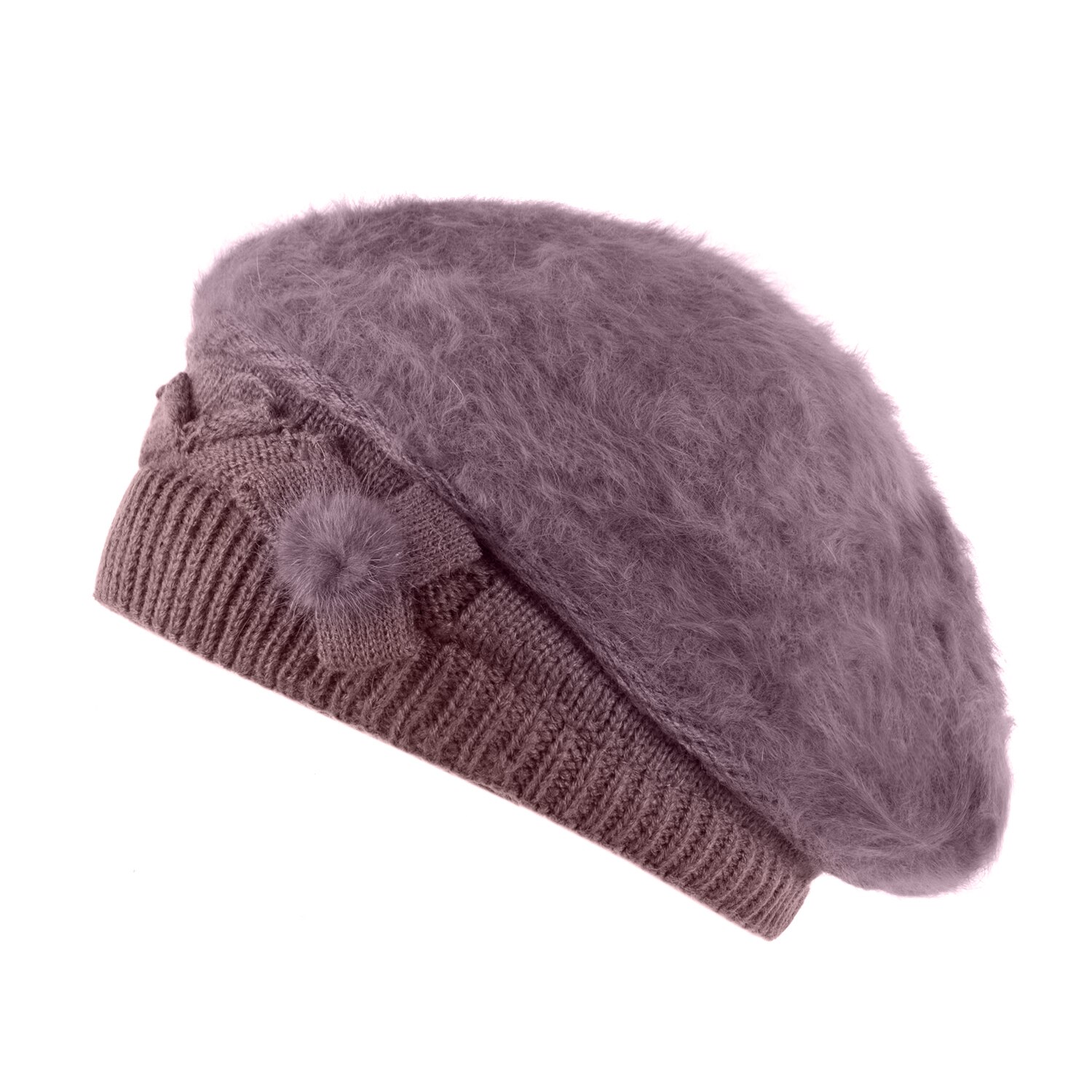 Bereta dama din lana Pami, C-D621-275, Mov