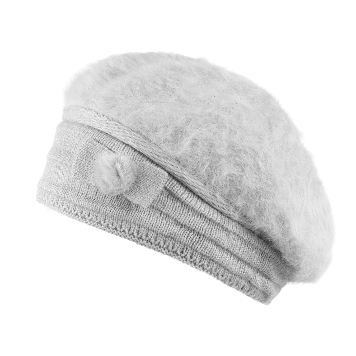 Bereta dama din lana Pami, C-D621-278, Gri