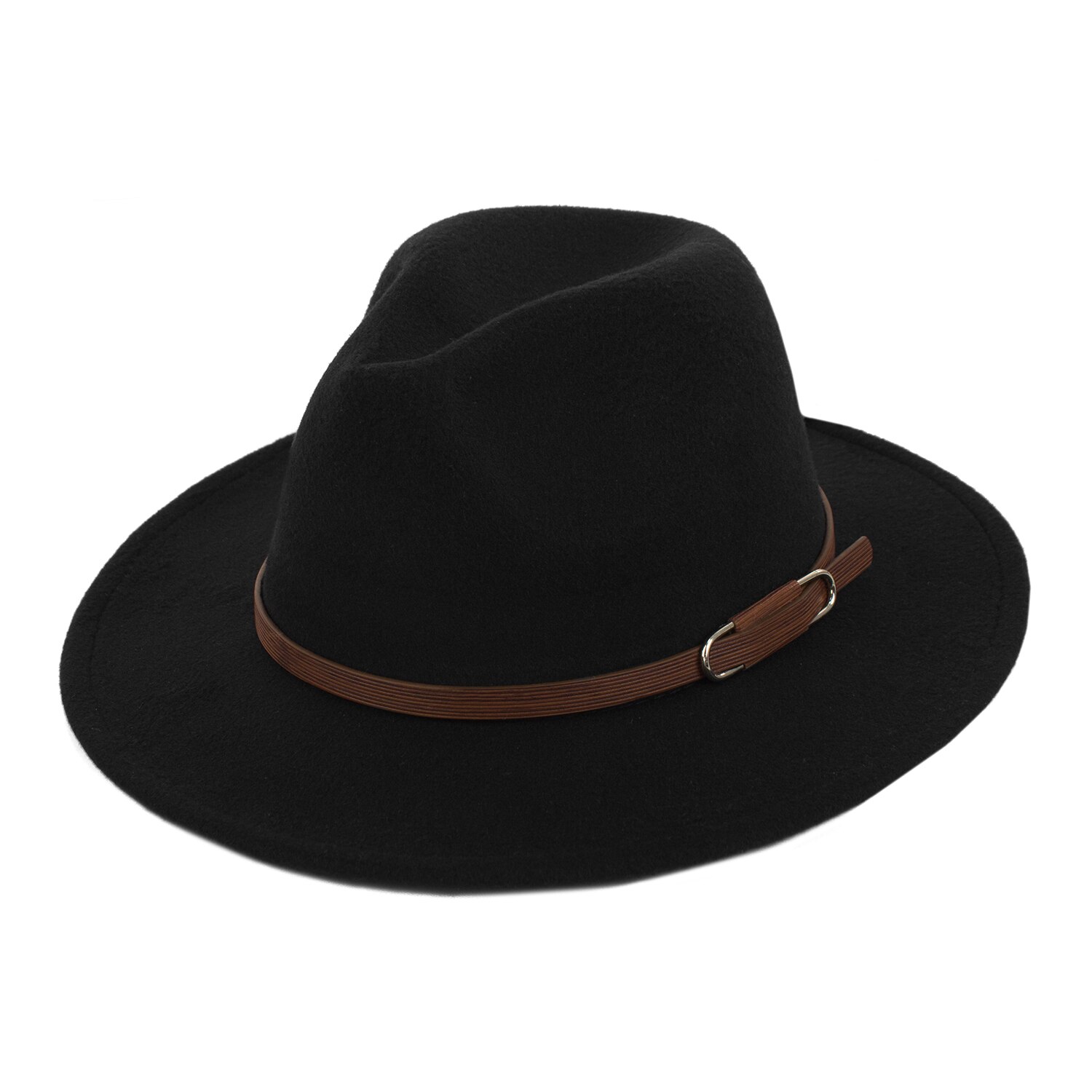 Palarie de stofa unisex Pami, 57 cm, P-A621-293, Negru