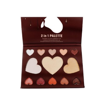 Trusa Machiaj, Kiss Beauty, Eyeshadow & Highlighter Palette, Fard de ochi, Iluminator Trusa Machiaj, Kiss Beauty, Eyeshadow & Highlighter Palette, Fard de ochi, Iluminator