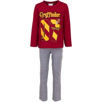 Pijama Harry Potter, maneca lunga, Gryffindor 6 ani Visiniu Pijama Harry Potter, maneca lunga, Gryffindor 6 ani Visiniu