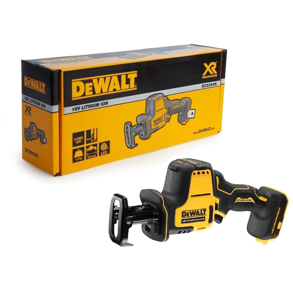 Sega Universale Compatta DEWALT 18V Brushless - DCS369NT-XJ, Con Luce LED E Aggancio Rapido Lama