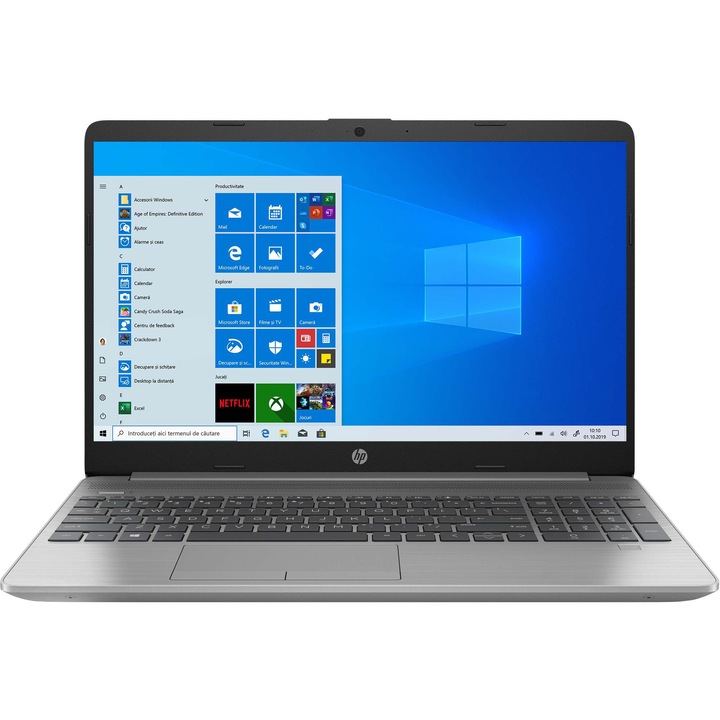 HP 255 G8 15.6" Full HD laptop, AMD Ryzen 5 3500U, 8GB, 512GB SSD, AMD Radeon Vega 8 Graphics, Windows 10 Home, Nemzetközi angol billentyűzet, Ezüst