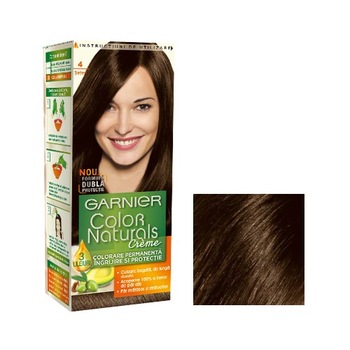 Vopsea de par Garnier Color Naturals 4 Saten Vopsea de par Garnier Color Naturals 4 Saten