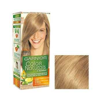 Vopsea de par Garnier Color Naturals 8,1 Blond Deschis Cenusiu Vopsea de par Garnier Color Naturals 8,1 Blond Deschis Cenusiu