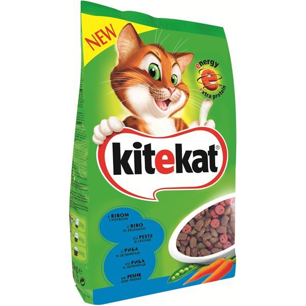 Hrana uscata pentru pisici Kitekat, Ton & Legume, 1.8Kg