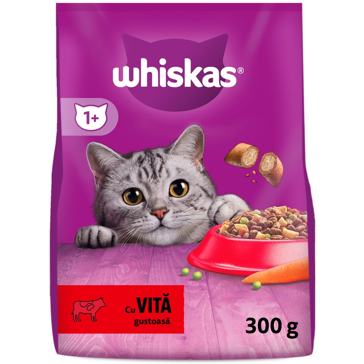Hrana uscata pentru pisici Whiskas, Vita & Ficat, 300g