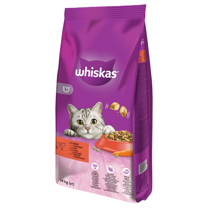 Hrana uscata pentru pisici Whiskas, Vita, 14Kg