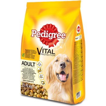 Hrana uscata pentru caini Pedigree Adult, Pui si Legume, 8.4Kg Hrana uscata pentru caini Pedigree Adult, Pui si Legume, 8.4Kg