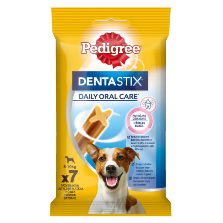 Pedigree Dentastix Mono jutalomfalat kis marmagasságú kutyáknak, 7 db, 110g