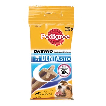Recompense pentru caini, Pedigree Dentastix Mono, Talie Mica ,3 buc, 45 g Recompense pentru caini, Pedigree Dentastix Mono, Talie Mica ,3 buc, 45 g