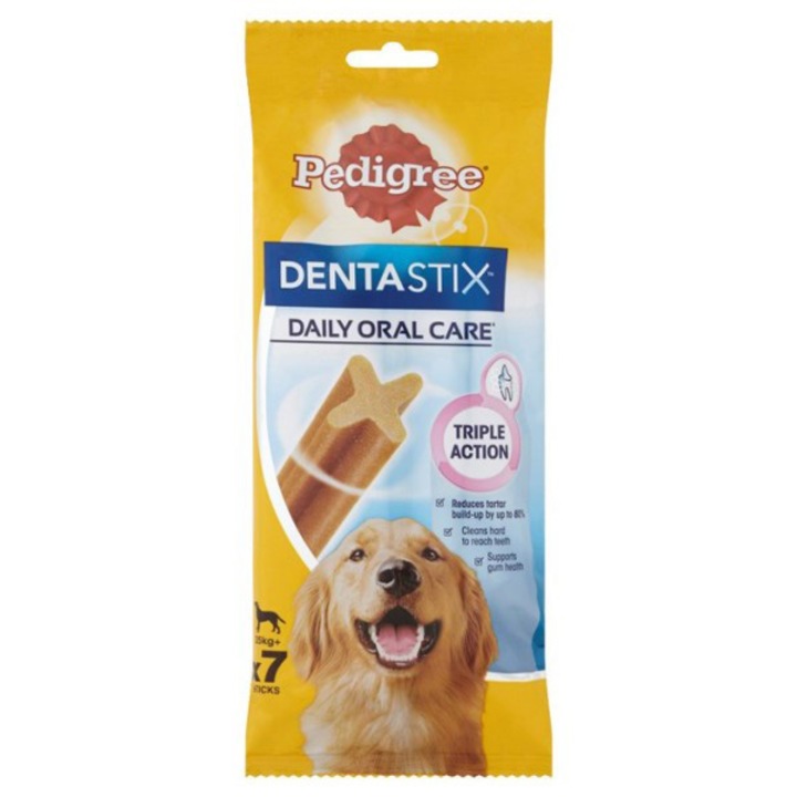 Pedigree DentaStix (L) jutalomfalat, Mono 25+ kg-os kutyáknak, 7 db, 270 g