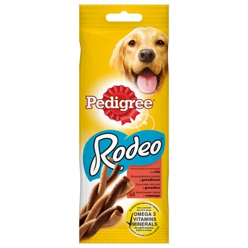 Recompense pentru caini, Pedigree Rodeo, Vita, 70 g Recompense pentru caini, Pedigree Rodeo, Vita, 70 g