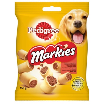 Recompense pentru caini Markies Pedigree, 150 g Recompense pentru caini Markies Pedigree, 150 g