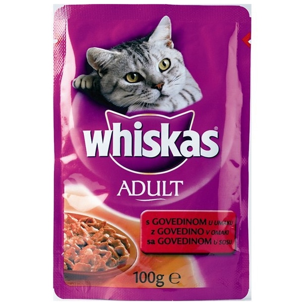 Hrana umeda pentru pisici Whiskas, Vita in sos, 100g