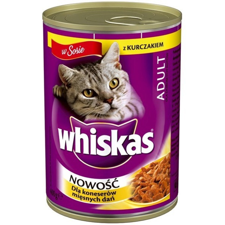 Hrana umeda pentru pisici Whiskas, Pui, 400g