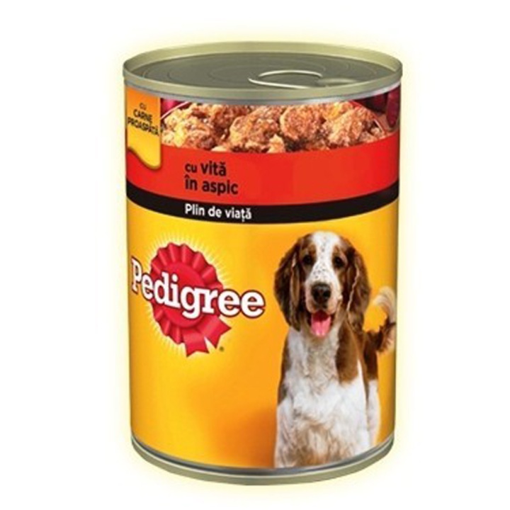 Храна за кучета Pedigree Консерва, Телешко месо, 400 гр