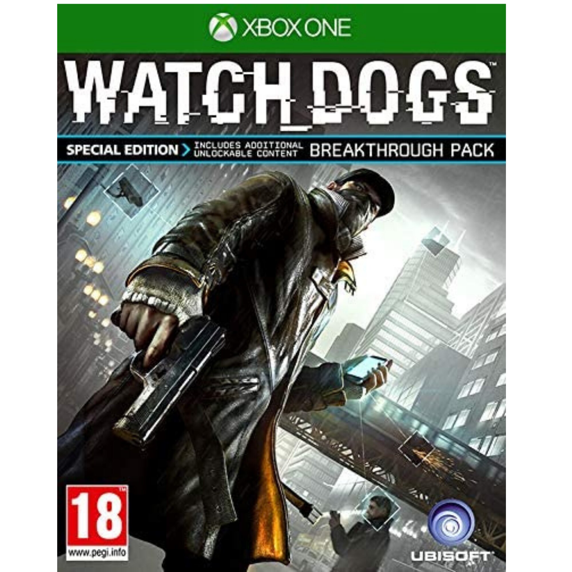 Joc Watch Dogs Special Edition Breakthrough Pack pentru Xbox One