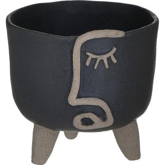 Ghiveci Grey Face, Charisma, Ceramic, Φ12,5X12