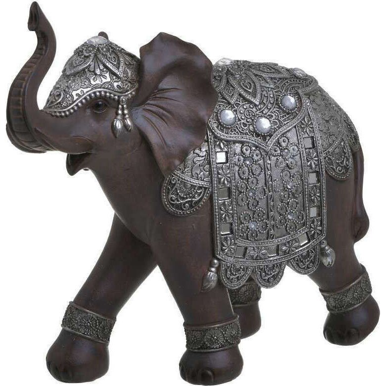 Decoratiune Brown Elephant, Charisma, Rasina, 25X10X24