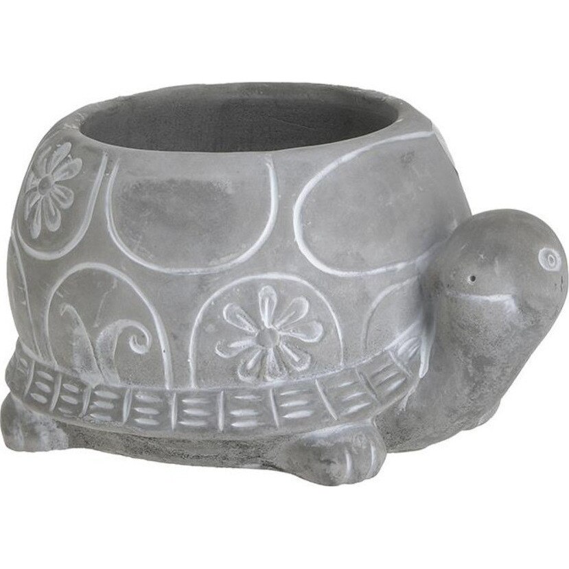Ghiveci Grey Turtle, Charisma, Ciment, 18Χ10Χ14