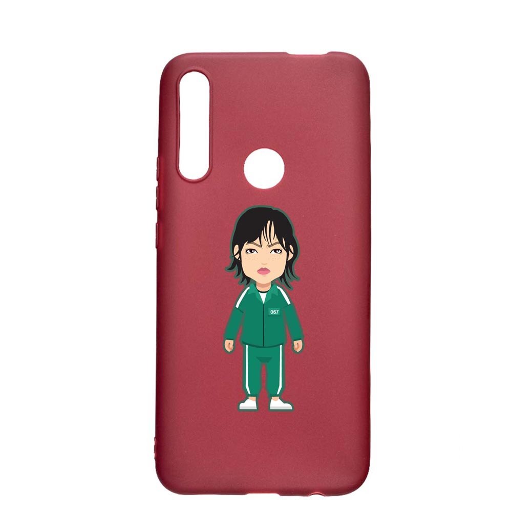 Husa Silicon Compatibila cu Huawei P Smart Z, Squid Game - Gamer 067, rezistenta la uzura, anti-alunecare, Pomegranate, PG840