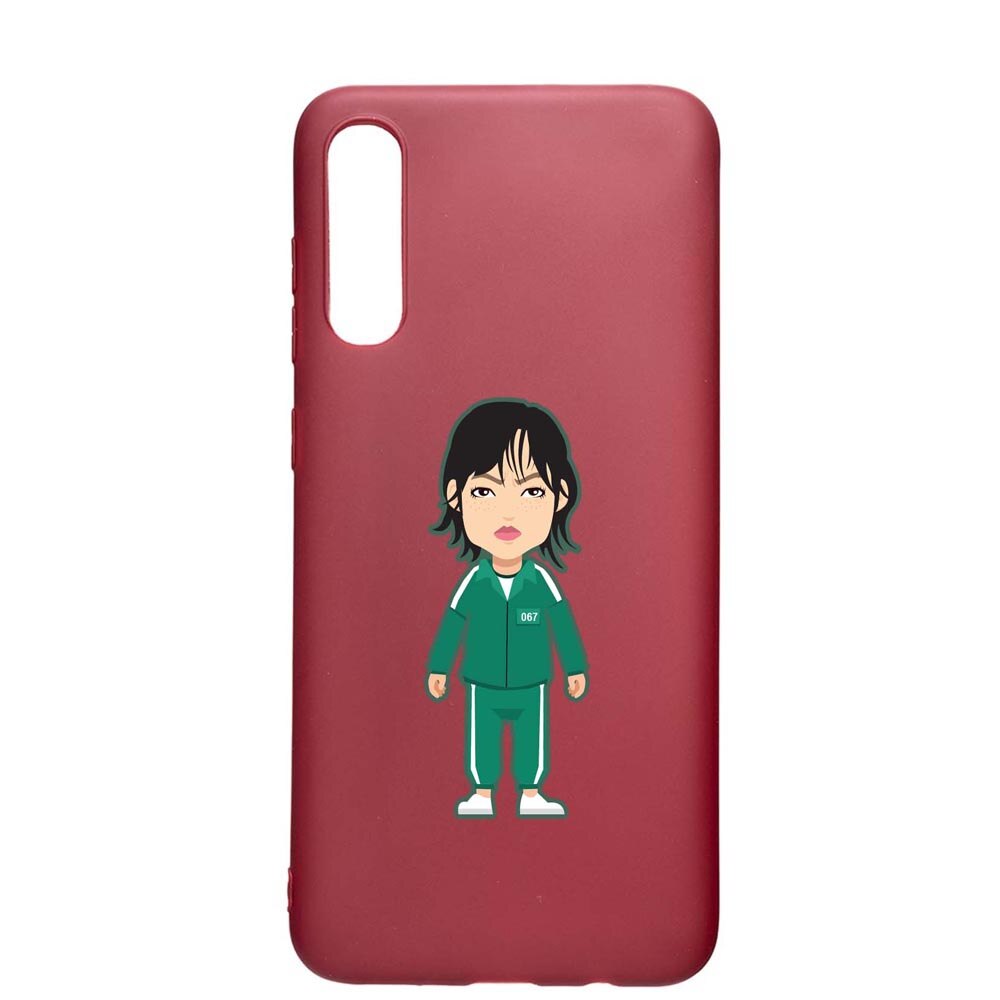 Husa Silicon Compatibila cu Samsung Galaxy A30S, Squid Game - Gamer 067, rezistenta la uzura, anti-alunecare, Pomegranate, PG840