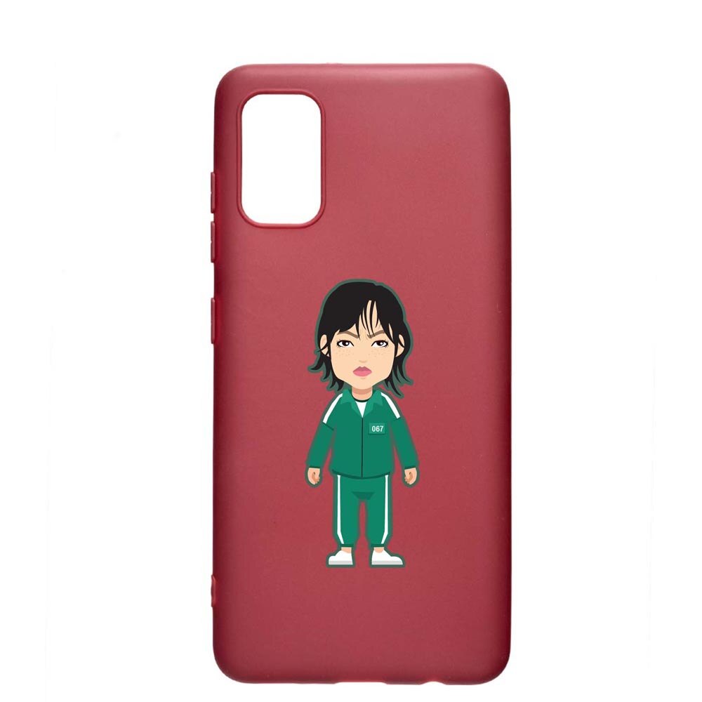 Husa Silicon Compatibila cu Samsung Galaxy S20, Squid Game - Gamer 067, rezistenta la uzura, anti-alunecare, Pomegranate, PG840