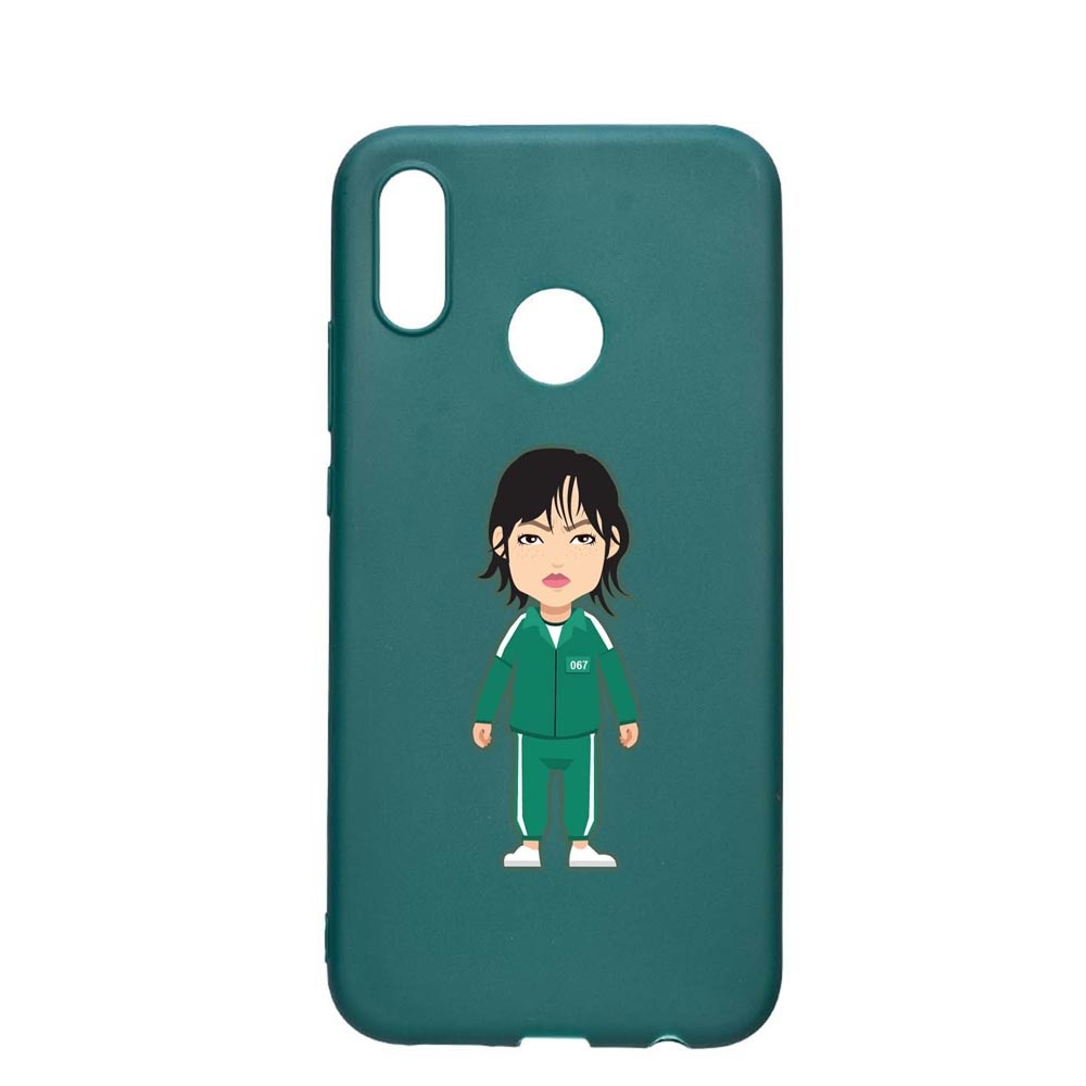 Husa Silicon Compatibila cu Samsung Galaxy A20e, Squid Game - Gamer 067, rezistenta la uzura, anti-alunecare, ForestGreen, FG840