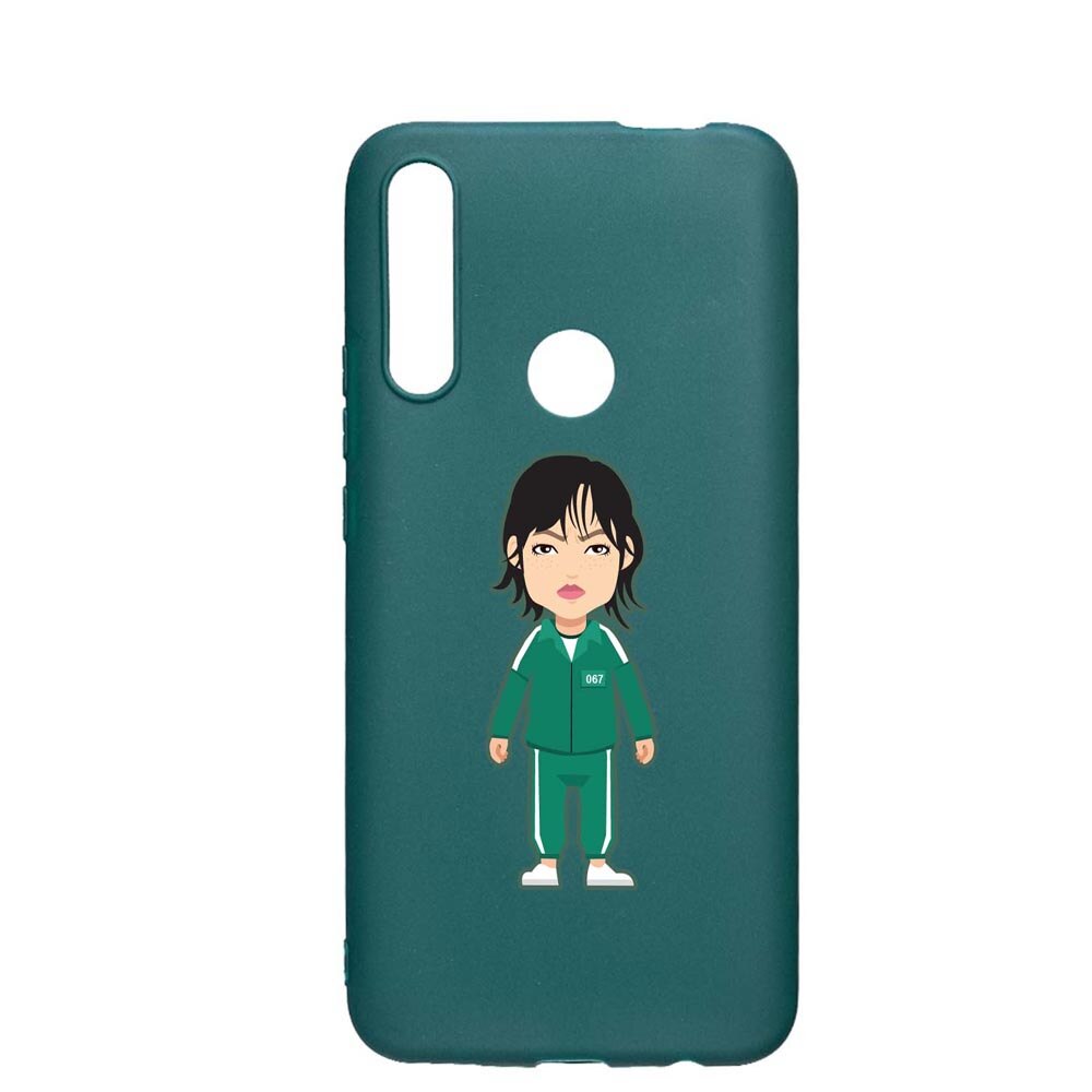 Husa Silicon Compatibila cu Huawei P Smart Z, Squid Game - Gamer 067, rezistenta la uzura, anti-alunecare, ForestGreen, FG840