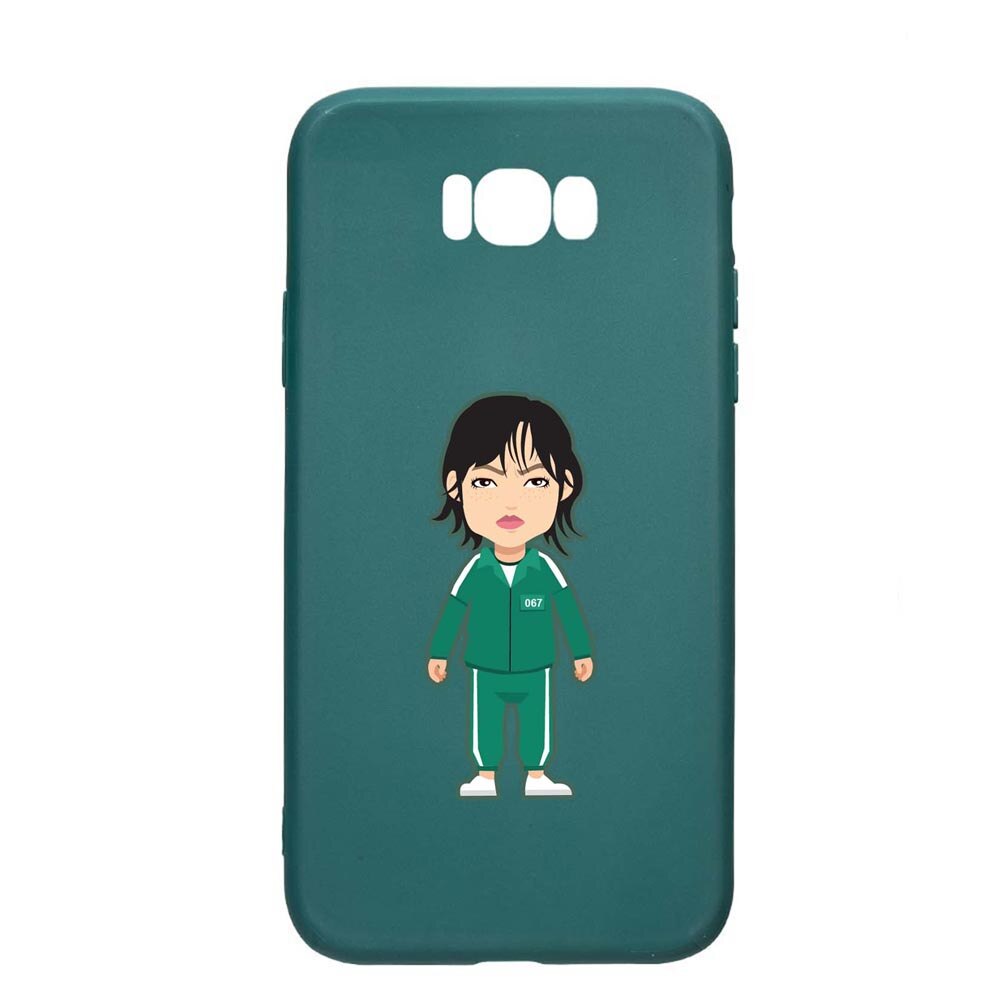 Husa Silicon Compatibila cu Samsung Galaxy S8, Squid Game - Gamer 067, rezistenta la uzura, anti-alunecare, ForestGreen, FG840