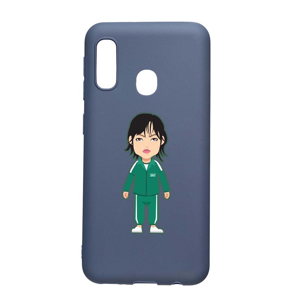 Husa Silicon Compatibila Cu Samsung Galaxy A20e, Squid Game - Gamer 067, rezistenta la uzura, anti-alunecare, AlaskanBlue, AB840