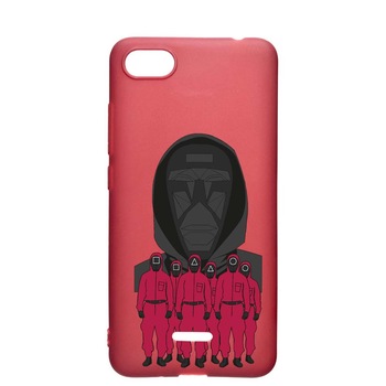 Husa Silicon Compatibila cu Apple iPhone SE 2 / iPhone 7 / iPhone 8, Squid Game - Front Man And Soldier, rezistenta la uzura, anti-alunecare, Pomegranate, PG841 Husa Silicon Compatibila cu Apple iPhone SE 2 / iPhone 7 / iPhone 8, Squid Game - Front Man And Soldier, rezistenta la uzura, anti-alunecare, Pomegranate, PG841