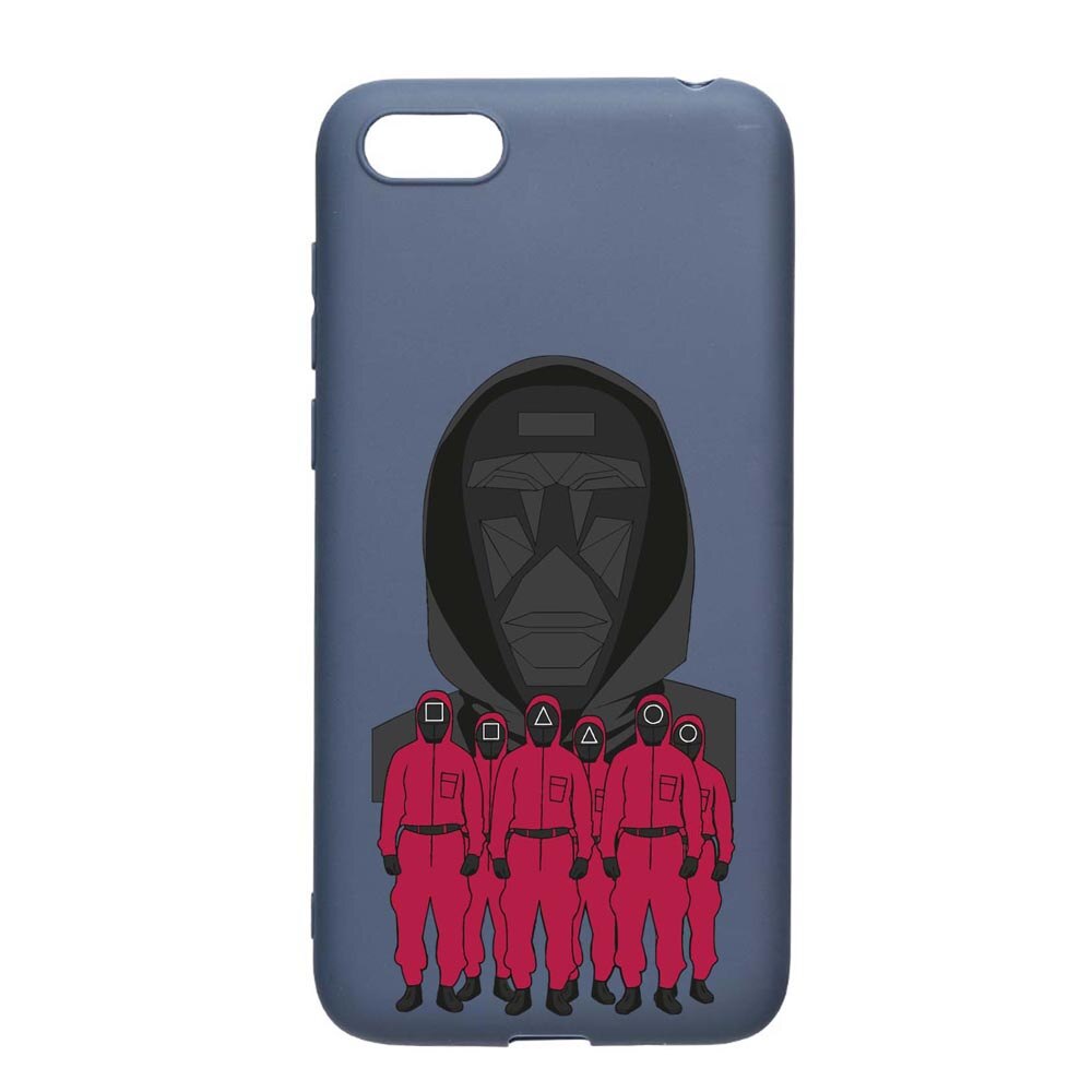 Husa Silicon Compatibila Cu Apple iPhone 6S / 6, Squid Game - Front Man And Soldier, rezistenta la uzura, anti-alunecare, AlaskanBlue, AB841