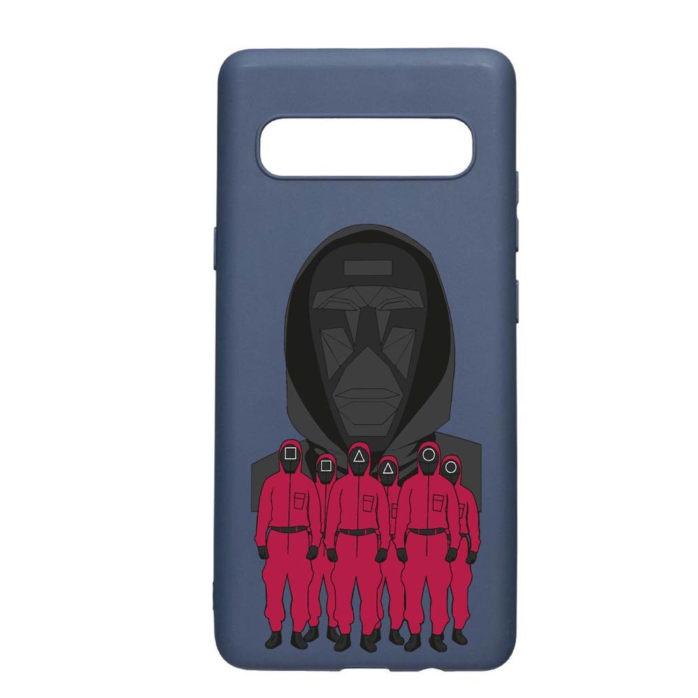 Husa Silicon Compatibila Cu Samsung Galaxy S10 5G, Squid Game - Front Man And Soldier, rezistenta la uzura, anti-alunecare, AlaskanBlue, AB841