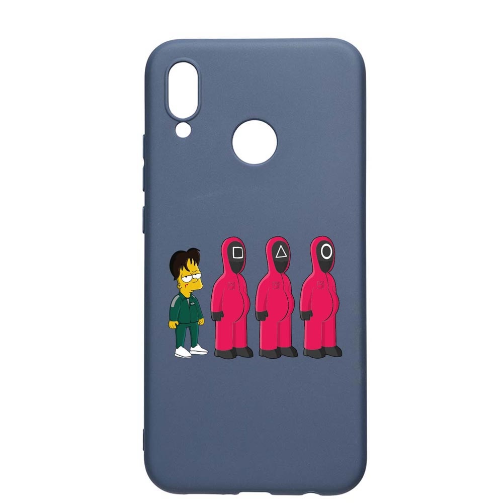 Husa Silicon Compatibila Cu Huawei P20 Lite, Squid Game - Simpson, rezistenta la uzura, anti-alunecare, AlaskanBlue, AB842