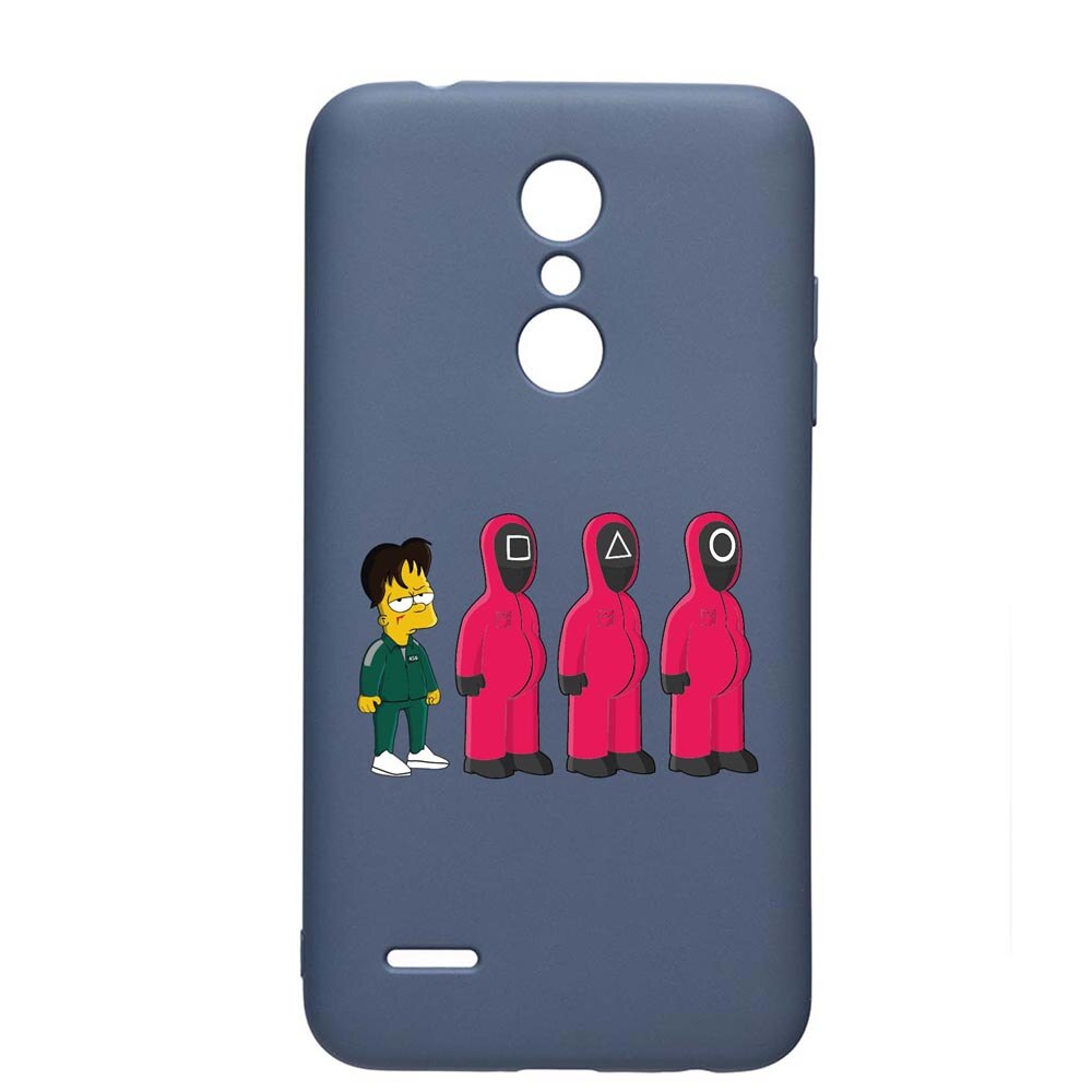 Husa Silicon Compatibila Cu LG K11 / K11 Plus / K10 2018, Squid Game - Simpson, rezistenta la uzura, anti-alunecare, AlaskanBlue, AB842