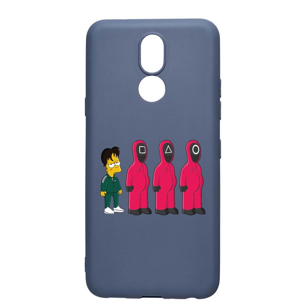 Husa Silicon Compatibila Cu Xiaomi LG K40, Squid Game - Simpson, rezistenta la uzura, anti-alunecare, AlaskanBlue, AB842