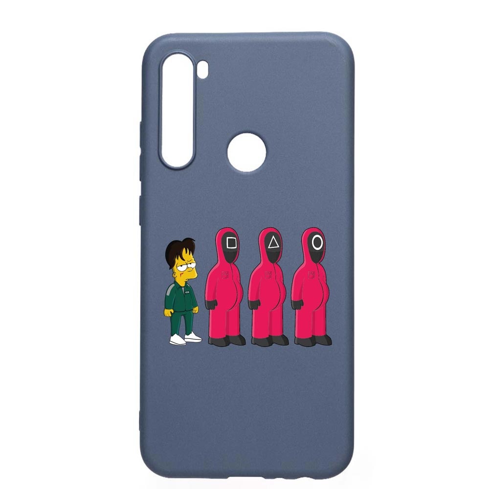 Husa Silicon Compatibila Cu Xiaomi Redmi Note 8, Squid Game - Simpson, rezistenta la uzura, anti-alunecare, AlaskanBlue, AB842